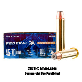 Image of Federal Power-Shok 45-70 Govt Ammo - 200 Rounds of 300 Grain SP Ammunition