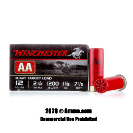 Image of Winchester AA 12 Gauge Ammo - 25 Rounds of 1-1/8 oz. #7-1/2 Shot Ammunition