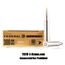 Image of Federal Vital-Shok 300 Win Mag Ammo - 20 Rounds of 180 Grain Trophy Bonded Tip Ammunition