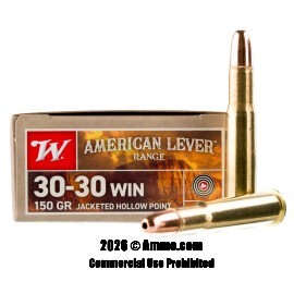 Image of Winchester American Lever Range 30-30 Win Ammo - 200 Rounds of 150 Grain JHP Ammunition