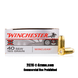 Image of Winchester 40 Cal Ammo - 50 Rounds of 165 Grain BEB Ammunition