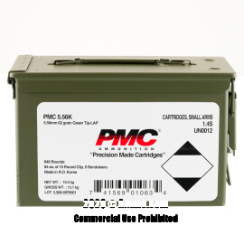 Image of PMC X-TAC 5.56x45 Ammo - 840 Rounds of 62 Grain FMJ M855 Ammunition in Ammo Can