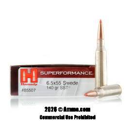 Image of Hornady Superformance 6.5x55mm Ammo - 20 Rounds of 140 Grain SST Ammunition