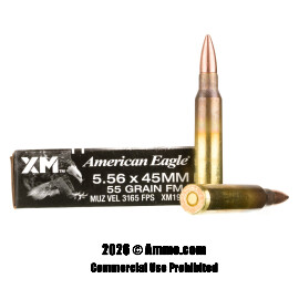 Image of Federal American Eagle 5.56x45 Ammo - 500 Rounds of 55 Grain FMJBT XM193 Ammunition