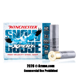 Winchester Xpert Snow Goose 12 Gauge Ammo - 25 Rounds of 1-3/8 oz. BB Steel Shot Ammunition