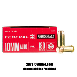 Image of Federal American Eagle 10mm Ammo - 1000 Rounds of 180 Grain FMJ Ammunition