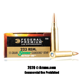 Image of Federal Tactical TRU 223 Ammo - 500 Rounds of 55 Grain GameKing HPBT Ammunition