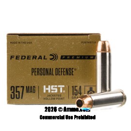Image of Federal HST 357 Magnum Ammo - 20 Rounds of 154 Grain JHP Ammunition