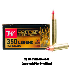 Image of Winchester Copper Impact 350 Legend Ammo - 20 Rounds of 150 Grain Copper Extreme Point Ammunition