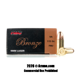Image of Bulk 9mm Ammo - 900 Rounds of Bulk 115 Grain FMJ Ammunition from PMC