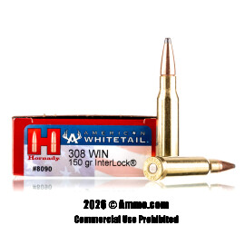 Image of Hornady 308 Win Ammo - 20 Rounds of 150 Grain SP Ammunition