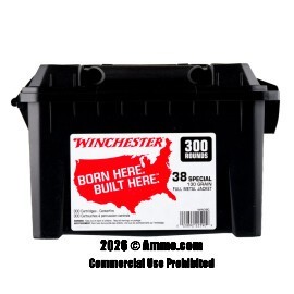 Image of Winchester USA 38 Special Ammo - 300 Rounds of 130 Grain FMJ Ammunition in Field Box