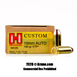 Image of Hornady 10mm Ammo - 200 Rounds of 180 Grain JHP Ammunition
