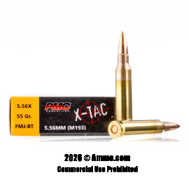 Image of PMC 5.56x45 Ammo - 1000 Rounds of 55 Grain FMJ-BT Ammunition