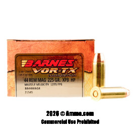 Image of Barnes 44 Magnum Ammo - 20 Rounds of 225 Grain JHP Ammunition