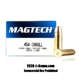 Image of Magtech 454 Casull Ammo - 20 Rounds of 260 Grain FMJ Ammunition