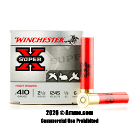 Image For 250 Rounds Of 1/2 oz. #6 Shot 410 Winchester Ammunition
