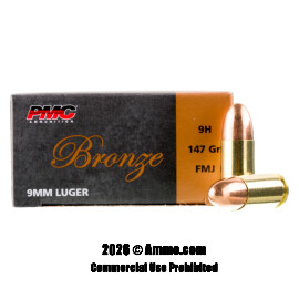 Image of PMC 9mm Ammo - 1000 Rounds of 147 Grain FMJ Ammunition