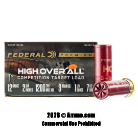 Image of Federal High Over All 12 Gauge Ammo - 25 Rounds of 1-1/8 oz. #7-1/2 Shot Ammunition