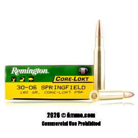 Remington 30-06 Ammo - 20 Rounds of 180 Grain PSP Ammunition