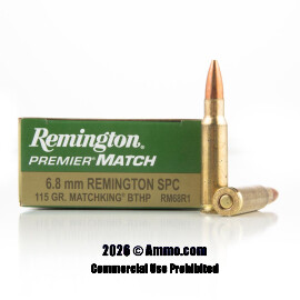 Image of Remington 6.8 SPC Ammo - 20 Rounds of 115 Grain Sierra HPBT Ammunition