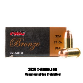 Image of PMC 32 ACP Ammo - 50 Rounds of 71 Grain FMJ Ammunition