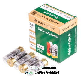 Image of Bulk 12 Gauge Ammo - 250 Rounds of Bulk 1-1/4 oz. #4 Buck Ammunition from Sellier and Bellot