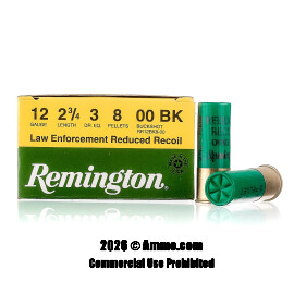 Remington 12 Gauge Ammo - 25 Rounds of 2-3/4" #00 Buck Ammunition