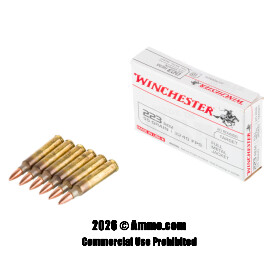 Image of Bulk 223 Ammo - 1000 Rounds of Bulk 55 Grain FMJ Ammunition from Winchester