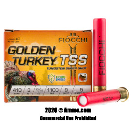 Image For 5 Rounds Of 13/16 oz. #9 Shot 410 Fiocchi Ammunition
