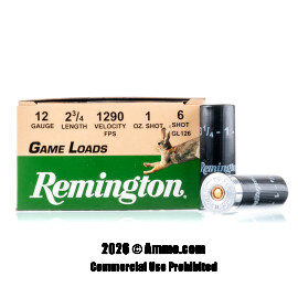 Image of Remington 12 Gauge Ammo - 25 Rounds of 1 oz. #6 Shot Ammunition