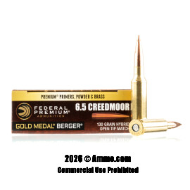 Image of 6.5 Creedmoor - 130 Grain BH OTM - Federal Gold Medal - 200 Rounds