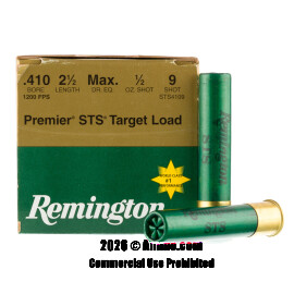 Image For 25 Rounds Of 1/2 oz. #9 Shot 410 Remington Ammunition