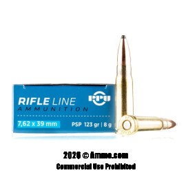 Image of Prvi Partizan 7.62x39 Ammo - 20 Rounds of 123 Grain PSP Ammunition