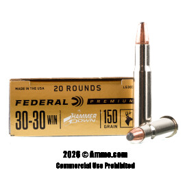 Image of Federal HammerDown 30-30 Ammo - 200 Rounds of 150 Grain Bonded SP Ammunition