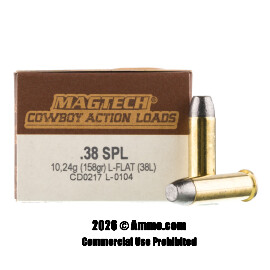 Image of Magtech Cowboy Action 38 Special Ammo - 1000 Rounds of 158 Grain LFN Ammunition