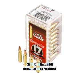 Image of Bulk 17 HMR Ammo - 500  Rounds of Bulk 17 Grain V-MAX Ammunition from Hornady