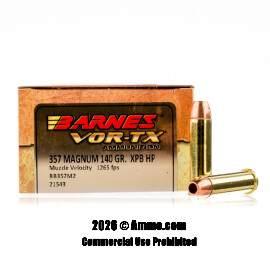 Image of Barnes 357 Magnum Ammo - 20 Rounds of 140 Grain SCHP Ammunition