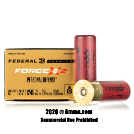 Image of Federal Force X2 12 Gauge Ammo - 10 Rounds of 00 Buck Ammunition
