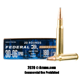 Image of Federal 30-06 Ammo - 20 Rounds of 180 Grain SP Ammunition