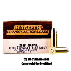 Image of Magtech 38 Special Ammo - 50 Rounds of 125 Grain LFN Ammunition