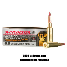 Image of Winchester Deer Season XP Copper Impact 6.5 Creedmoor Ammo - 20 Rounds of 125 Grain Extreme Point Ammunition