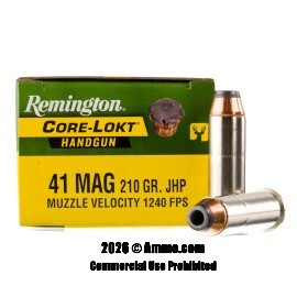 Image of Remington HTP 41 Magnum Ammo - 20 Rounds of 210 Grain JSP Ammunition