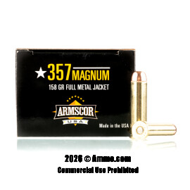 Image of Armscor 357 Magnum Ammo - 1000 Rounds of 158 Grain FMJ Ammunition