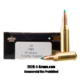 Image of Armscor USA 243 Win Ammo - 20 Rounds of 90 Grain Trophy Tipped Ammunition