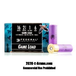 Image of Federal 16 Gauge Ammo - 25 Rounds of 1 oz. #6 Shot (Lead) Ammunition