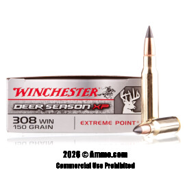 Image of Winchester Deer Season XP 308 Win Ammo - 20 Rounds of 150 Grain Extreme Point Ammunition