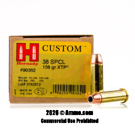 Image of Hornady 38 Special Ammo - 25 Rounds of 158 Grain XTP Ammunition