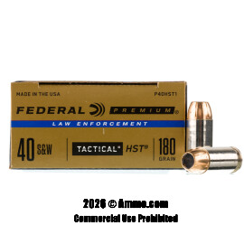 Image of Federal 40 Cal Ammo - 50 Rounds of 180 Grain JHP Ammunition