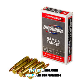 Image of Winchester Universal Game & Target 223 Ammo - 20 Rounds of 62 Grain Open Tip Ammunition